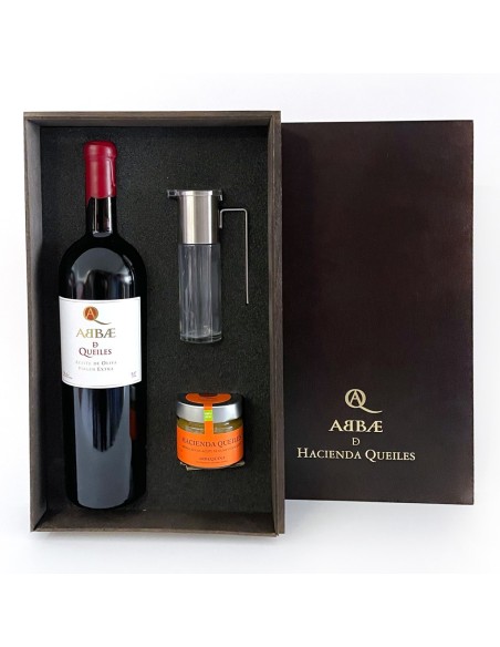 Aceite de Oliva Ecológico Abbae de Queiles Arbequina Luxury Magnum box