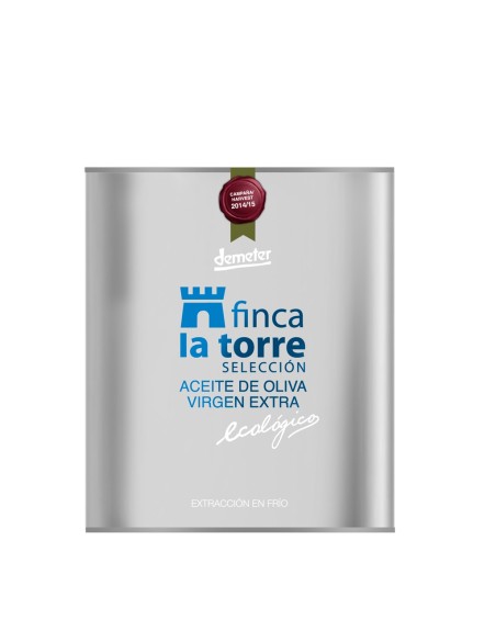 Aceite de Oliva Ecológico Finca la Torre Selección Hojiblanca Lata de 500ml